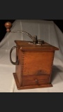 Antique Dovetailed Pine Coffee Grinder