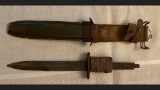 WWII US M8 Military Knife/Bayonet in Original Scabbard