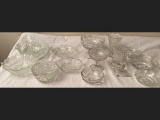 Large Antique Pressed Glass Lot