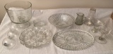Tray Lot of Household Crystal