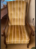 Mahogany Upholstered Arm Chair