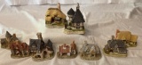 9 Pc Lot Of David Winter Houses