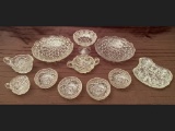 Tray Lot of Early Pressed Glass