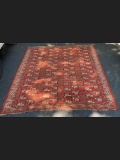 Semi-Antique Hand Woven Teki Persian Carpet