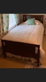 Pair Of Vintage Mahogany Twin Beds