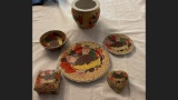 6 Piece Decorative Oriental Ceramic Lot