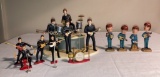 Collection of Vintage Plastic Beatles Figurines