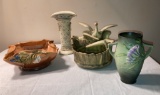 Box Lot of As-Is Roseville and Weller Pottery