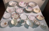 Large Collection of Miscellaneous Antique Porcelain Plates, Bowls and More