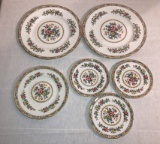 5 Ming Rose Coalport Plates