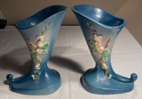 Wonderful Pair Of Roseville Pottery Snowberry 8