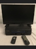 Insignia 20” TV and Panasonic VHS Player