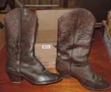 Pair Of Leather 9 Medium Ladies Boots