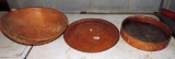 Wood Screen Sifter, Wood Bowl And Wooden Tray