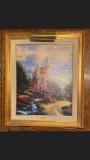 Thomas Kincaid Guardian Castle Limited Edition Canvas In Frame