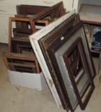 Large Lot Of Antique Picture Frames