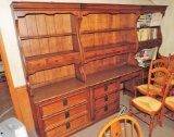 (3) Piece Oak Entertainment Center Young and Hinkle