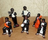 Lot of Black Porcelain Figures