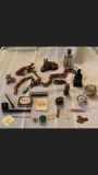 Cool Tray Lot of Small Antique Collectibles