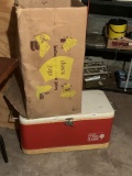 Vintage Metal Coca Cola Cooler In Original As Is Box