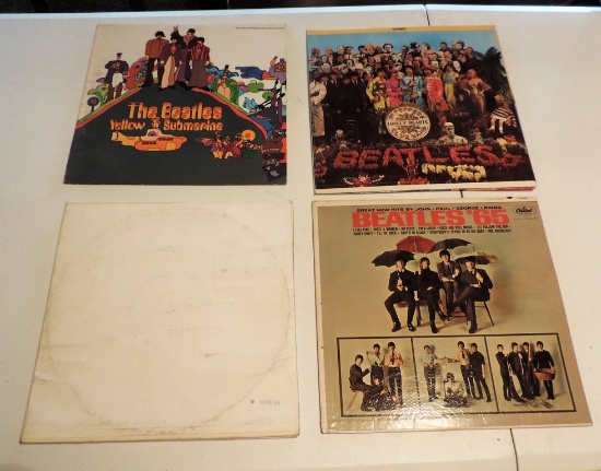 Lot of Four Original Beatles Albums