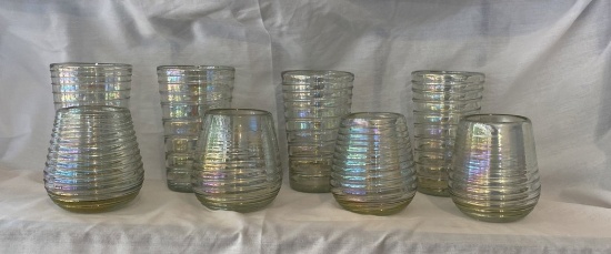 Iridescent Glass Set