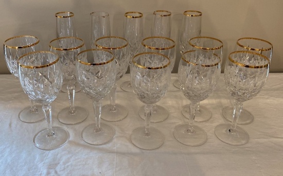 Crystal Wine Glass Lot