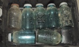 Lot of Seven Half-Gallon Mason Jars