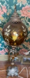 Amber Globe Lamp