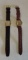 2 Gold Filled Vintage Men's Watches With Leather Bands