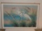 Signed A. Maley Snow Egrets Seascape In Frame