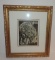 Unsigned Marc Chagall Work In Gold Frame