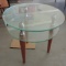 Mid-Century Modern Two Tier Glass End Table
