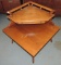 1960's Colonial Design Sectional Sofa End Table