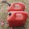 2 Hard Shell Plastic gas cans