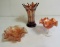 Three Pieces of Carnival Glassware