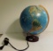 Vintage Electric Light Up Globe on Stand