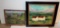 Two Original Primitive Oil Paintings in Frames