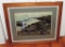 Original Seascape Watercolor in Frame by C.A. Thurston