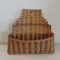 Vintage Cherokee Native American Hand Made Wall Basket