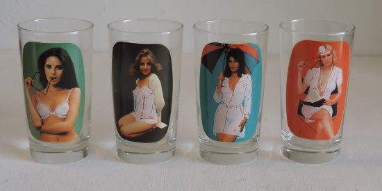 Set Of 4 Erotic Women Cold Beverage Tumblers