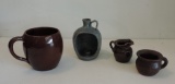 Lot Of 4 Piedmont NC Pottery Pcs
