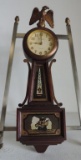 Miniature Vintage New Haven Clock Company Banjo Clock Eagle Finial