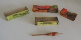 Lot Of 4 Vintage Fishing Lures In Original Boxes
