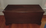 19th C. Lincoln Co. NC Bracket Foot Yellow Pine Dovetailed Blanket Chest