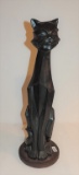 1960's Mid-Century Ceramic Cat Statue Made By Universal Statuary Corp