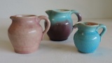 Lot Of 3 Pisgah Forest Pottery Pitchers