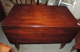 Antique Country Mahogany Finish Drop Leaf Table
