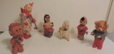 Collection Of Five Wind-Up Toys Plus One Nodder