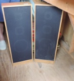 Two Wooden Box Speakers